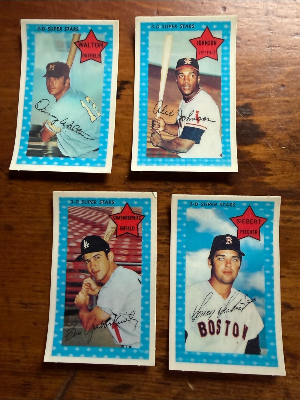 1971 MLB Kellogg 3-D Super Stars Baseball cards